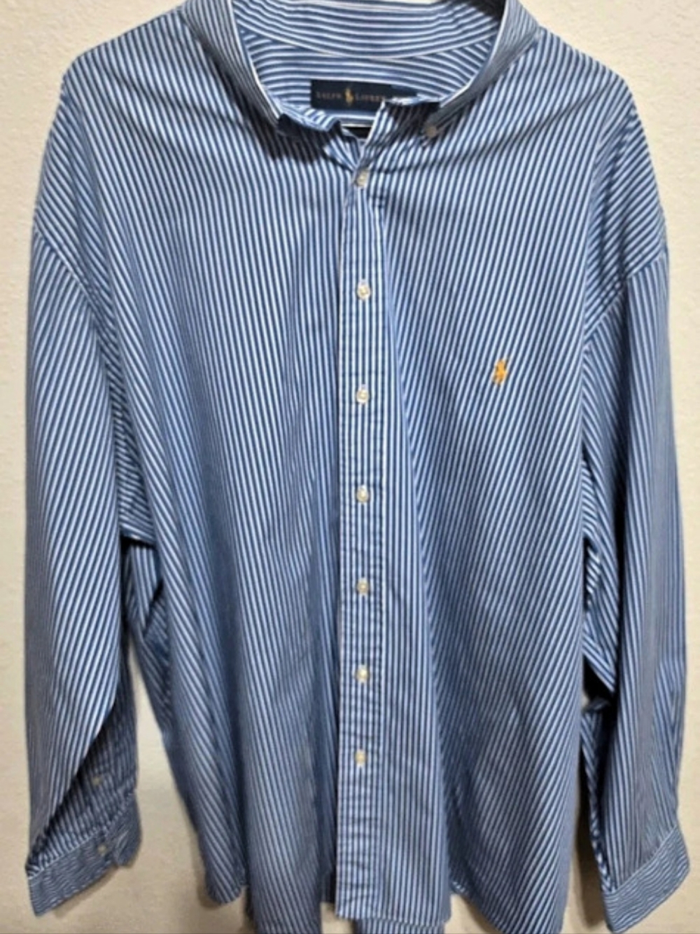 Ralph Lauren Striped Shirt in Blue & White Size 3XB Like New